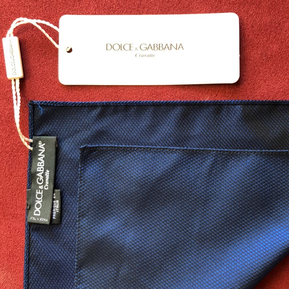 Dolce & Gabbana Deep Blue Cravatte